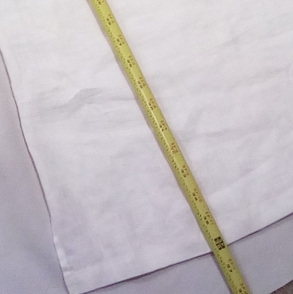 Talbots Women's Beaded V Neck Coral Tree Tunic Breezy 3/4 Sleeve Linen Dress S, - Picture 6 of 8